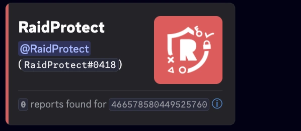 Captura de pantalla de sanciones de Discord no encontradas