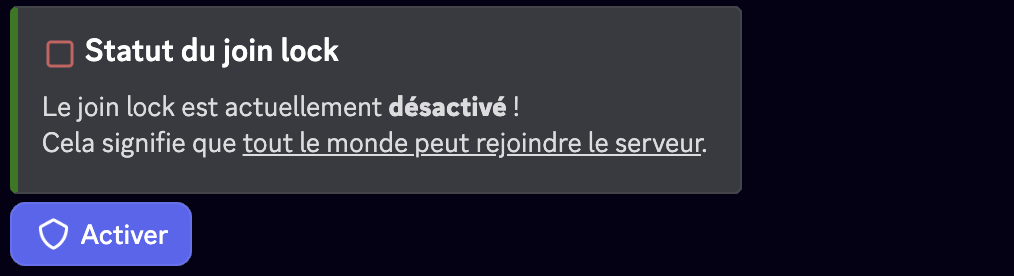 Captura de ecrã das definições do Bloqueio de Entradas